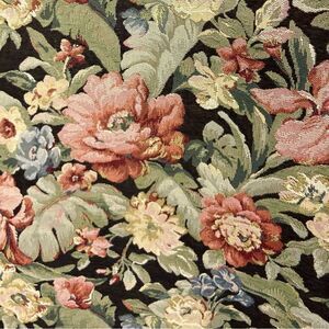 3 yards New Kovi Onyx Botanical Floral 
Jacquard Tapestry Fabric Upholstery